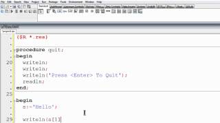 Free Pascal Program Tutorial 24 - String Manipulation - Lazarus