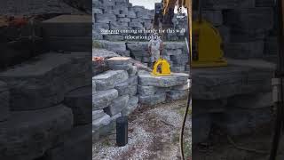 Relocating a retaining wall with the MK2