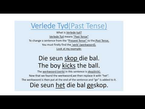 Grade 3 Term 3: Afrikaans - Verlede Tyd - YouTube