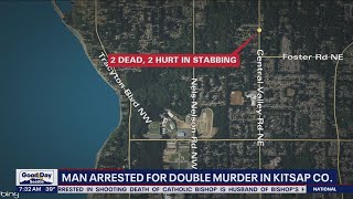 Man arrested for double stabbing murder in Kitsap County | FOX 13 Seattle