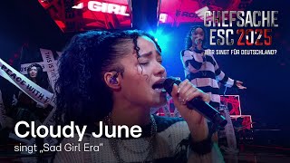 Cloudy June – rockt ihren eigenen Song Sad Girl Era 😢​❌​​​  ​​| Chefsache ESC 2025 🎤