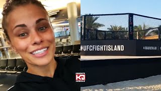 Paige VanZant Arrives On Fight Island | First Look At Cage For UFC 251