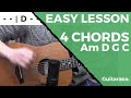 Post Malone - Better Now // EASY Guitar Tutorial (4 Open Chords)