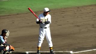 2012 11/18 阪神対巨人OB戦 1回裏 吉田～真弓・浜中選手タイムリー