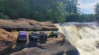 Wilson's Falls Group Crawling