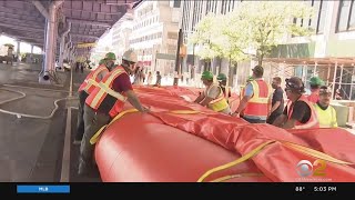 Tropical Storm Isaias: New York City Preparing For Possible Flooding In South Street Seaport