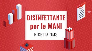 DISINFETTANTE MANI fatto in casa con ricetta ufficiale OMS