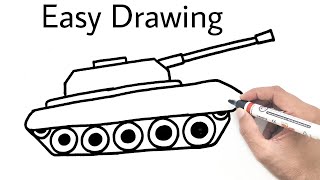 How To Draw a Tank | Tank Drawing Easy | YoKidz Drawing | YoKidz Channel