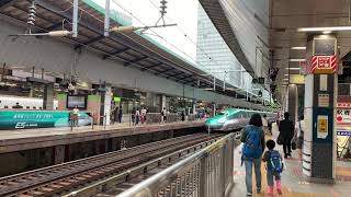 東北新幹線東京駅２２番線／【やまびこ５３号    盛岡行き】電車出発動画