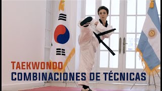 Clase de Taekwondo - Combinaciones de técnicas