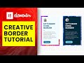 CREATIVE BORDER | ELEMENTOR TUTORIAL