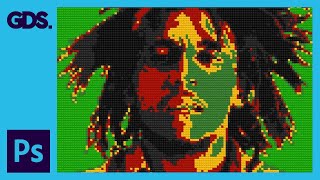 Lego Portrait | Bob Marley | Adobe Photoshop Tutorial