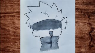 How to draw kid Gojo Satoru | Easy Gojo drawing for beginners | Best Anime drawing easy step by step