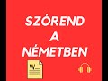 Német nyelvtan: szórend a németben (Kökény György)