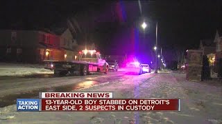 Boy stabbed in Detroit