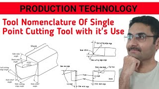 Tool Nomenclature of Single Point cutting Tool (Tool Terminology) Metal cutting