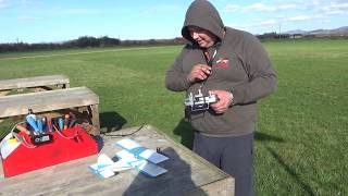 RC Zaunkönig 400mm Biplane with Cox Texaco .049 glow engine Maiden flight