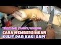 WOW...CARA TERCEPAT BERSIHKAN KULIT KAKI SAPI TANPA BAU GOSONG_SANGIT