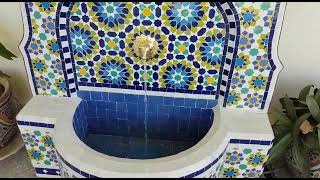 Handmade Mosaic Zellije Tiles Fountain