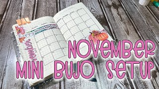 November Mini Bullet Journal Set Up