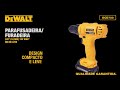 DEWALT - Parafusadeira/Furadeira 3/8(10MM) 12V MAX* ÍON DE LÍTIO - DCD700