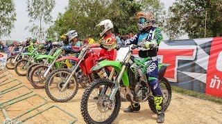 Highlights Race Moto Cross การแข่งขันโมโตครอส สนามธาตุดูม มิตติ้งเพื่อการกุศลครั้งที่ 4 สกลนคร