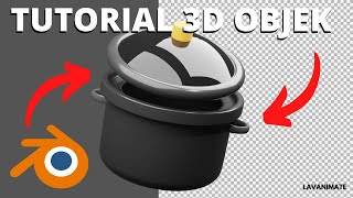 TUTORIAL MODELING 3D OBJEK PANCI DI BLENDER 3D  | TUTORIAL PEMULA BLENDER 3D