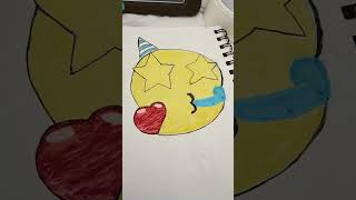 how to draw happy face Eomji #subcribe #please #like #watch #creative