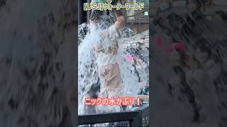 【USJ】ウォーターワールド ニックの水かぶり！ #Shorts