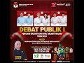 🔴  DEBAT PUBLIK | PEMILIHAN WALIKOTA DAN WAKIL WALIKOTA MALANG 2024