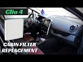 Cabin Filter Replacement - Renault CLIO 4 | Change Pollen Filter at Home