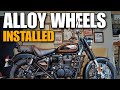 New Bullet 350 Modified - Alloy Wheels and Other Accessories Installed