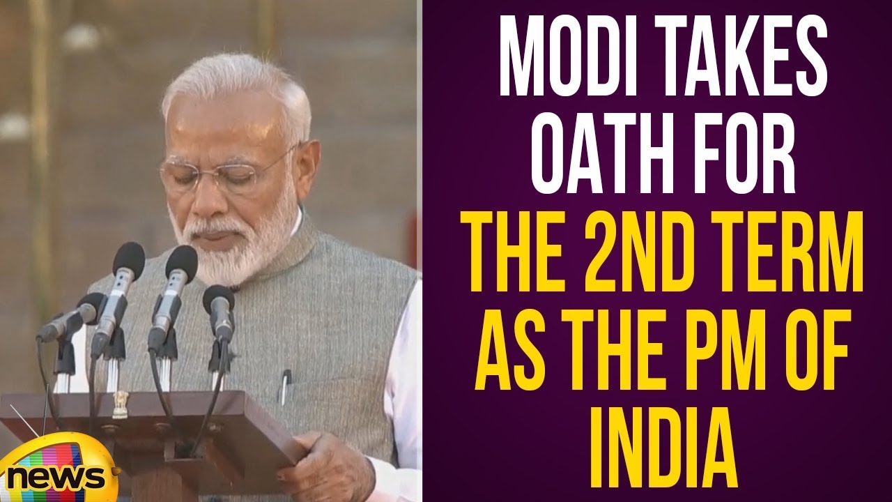 Narendra Modi Takes Oath For The Second Term As Prime Minister Of India ...