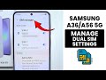 How to Manage Dual Sim Settings in Samsung A36/A56