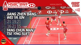 Jiang Zhen Bang / Wei Ya Xin vs Tang Chun Man / Tse Ying Suet | World Tour Finals 2024 | Highlights