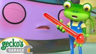 Bobby The Bus Is Unwell｜Gecko's Garage｜Funny Cartoon For Kids｜Learning Videos For Toddlers
