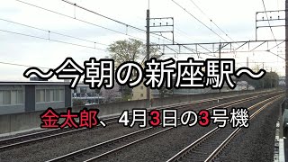 武蔵野線【金太郎】〜今朝の新座駅〜 金太郎、日付と同じ3号機 2022.4.3