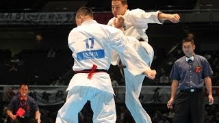 【新極真会】 第45回全日本空手道選手権大会　男子2回戦5 鈴木眞之  vs.  マシエマズール SHINKYOKUSHINKAI KARATE