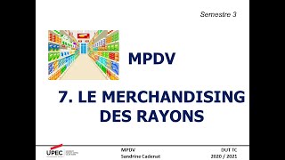 MPDV #Chapitre 7 Le merchandising des rayons