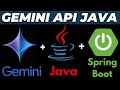 How to Use Gemini AI API with Java Spring Boot | Latest Tutorial