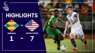 Concacaf Nations League 2023 Grenada v United States | Highlights