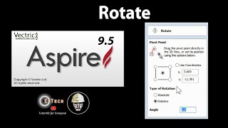 Aspire 9.5 ROTATE Objects | CNC Wood carving software