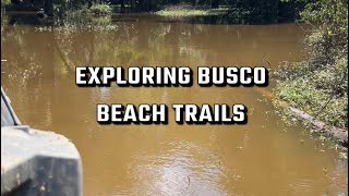 Exploring trails at Busco Beach ￼