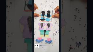 Tag your friends || satisfying creative art #shorts #art #drawing #draw #viral #trending #growth