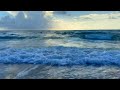 relaxing ocean waves warm sea air stunning beach u0026 skies in 4k for deep sleep 7hrs