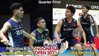 QF-Pramudya Kusumawardana/Yeremia Rambitan vs Liang Weikeng/Wang Chang II Indonesia Open 2023