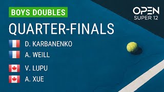 D. KARBANENKO/A. WEILL VS V. LUPU/A. XUE - Open Super 12 2025