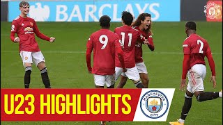 U23 Highlights | Manchester United 2-2 Manchester City | The Academy