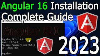 Angular 16 installation step @Angular #angular