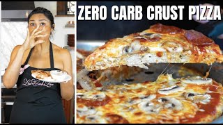 ZERO CARB CRUST PIZZA! Keto Low Carb Chicken Crust Pizza Recipe! Meatza Pizza Recipe